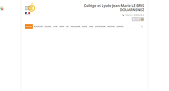 Desktop Screenshot of lycee-jeanmarielebris.fr